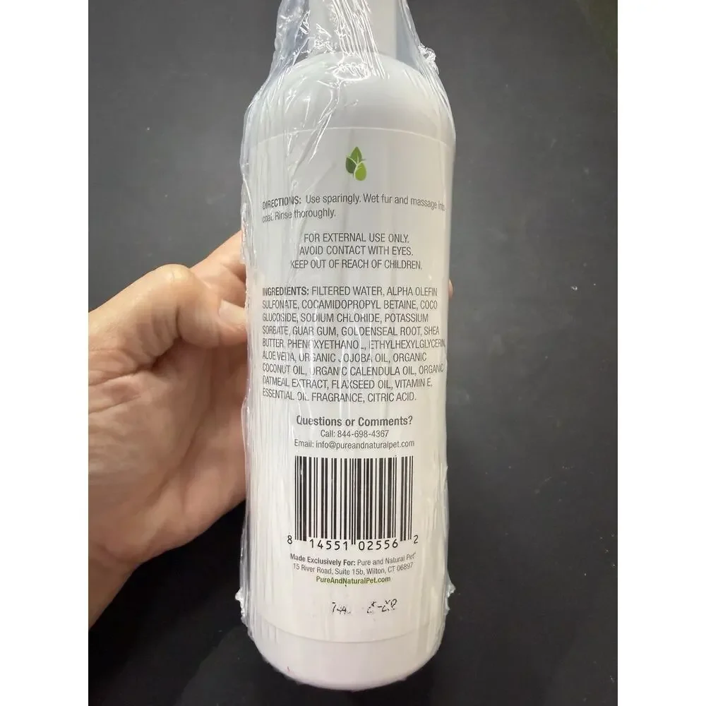 PURE & Natural Pet Shed Control Dog Shampoo Conditioner Orange Coconut 16oz
